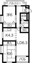 ベル・ハイツ清水の物件間取画像